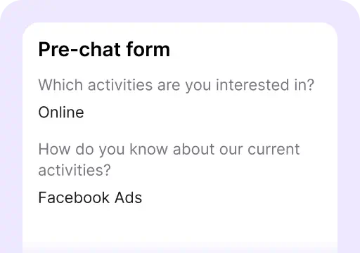 Pre-chat survey is one of the areas available in the customer details tab inside the Archives section of the LiveChat agent app. It's where you see the information provided in the pre-chat survey.