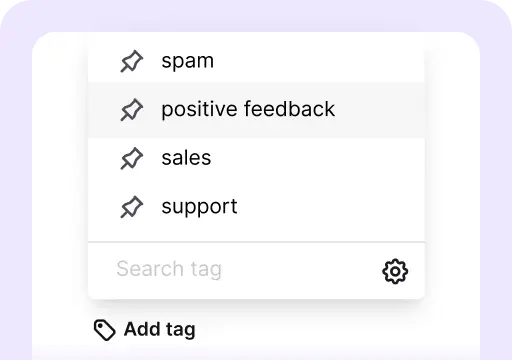 Tag chats is one of the areas available in the chat feed inside the Archives section of the LiveChat agent app. It's where you add tags to archived chats.