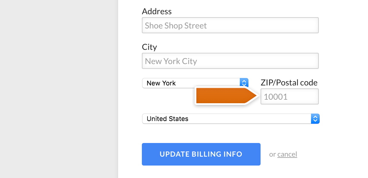 Getting the correct ZIP code | LiveChat Knowledge Base